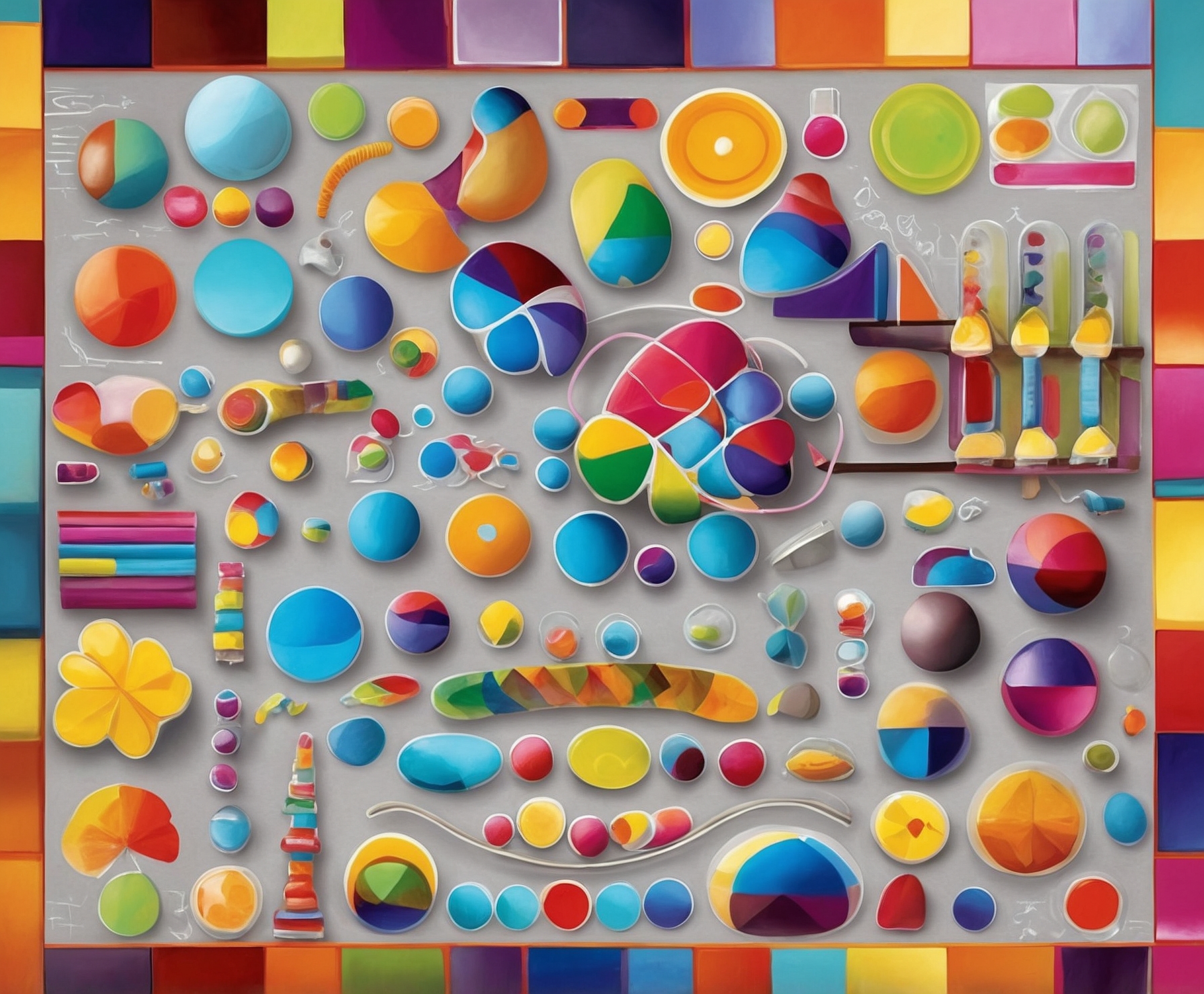 ADN y matemáticas en imagen creativa